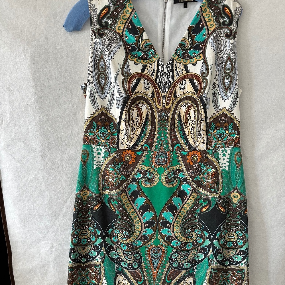Green leaf dress